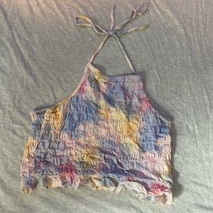 american eagle tie dye halter top